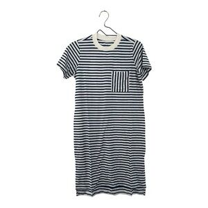 Universal Standard Navy and White Striped T Shirt Dress Women’s Size 4XS NEW